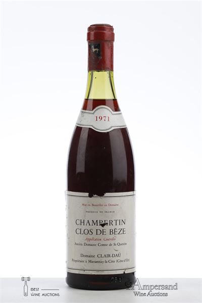 CHAMBERTIN CLOS DE BEZE 1971 - Clair Dau - 1 Bottle