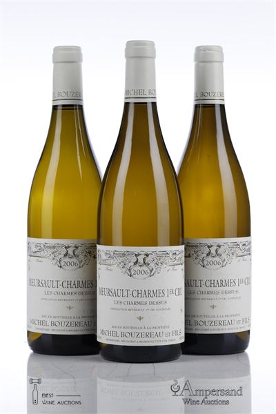 MEURSAULT CHARMES LES CHARMES DESSUS 2006 - Michel Bouzereau - 3 Bottles