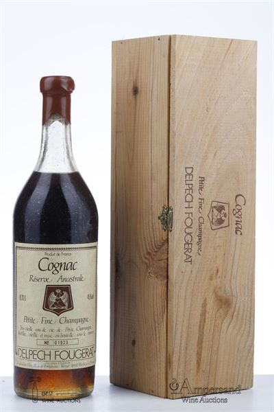 COGNAC PETITE FINE CHAMPAGNE RESERVE ANCESTRALE NV - Delpech Fougerat - 45% - 1 x 0,70Ltr - Owc 1