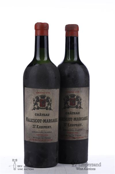MALESCOT ST EXUPERY 1934 - 2 Bottles