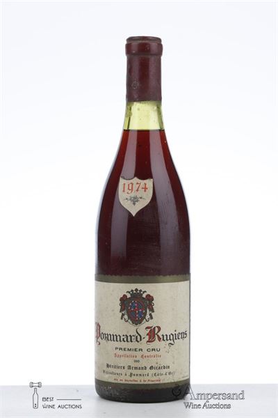 POMMARD RUGIENS 1974 - Heritiers Armand Girardin - 1 Bottle