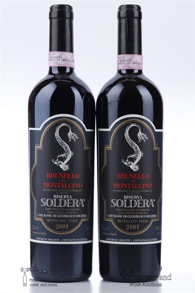BRUNELLO DI MONTALCINO CASE BASSE RISERVA 2001 - Soldera - 2 Bottles