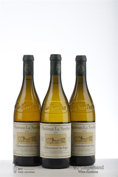 CHATEAUNEUF DU PAPE BLANC LA NERTHE 2007 - La Nerthe - 3 Bottles