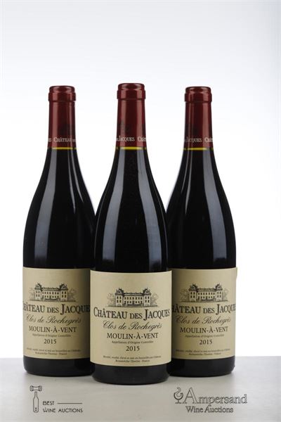 MOULIN A VENT CLOS DES ROCHEGRES CHATEAU DES JACQUES 2015 - Louis Jadot - 3 Bottles