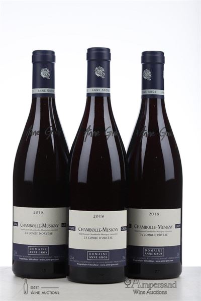 CHAMBOLLE MUSIGNY LA COMBE D'ORVEAU 2018 - Anne Gros - 3 Bottles
