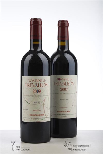 DOMAINE DE TREVALLON 1*2007 + 1*2009   - Mc - 2 Bottles