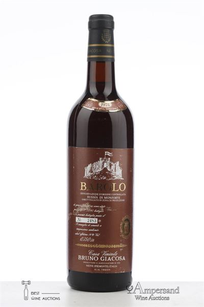 BAROLO RISERVA SPECIALE BUSSIA DI MONFORTE 1974 - Bruno Giacosa - 1 Bottle