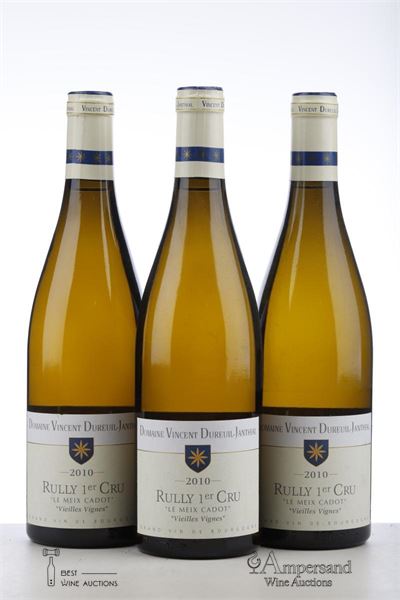 RULLY BLANC LE MEIX CADOT VIEILLES VIGNES 2010 - Dureuil Janthial - 3 Bottles