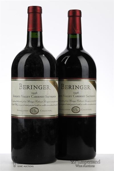 BERINGER KNIGHTS VALLEY CABARNET SAUVIGNON 1996 - Beringer - 2 x 3,00 Liter Bottles
