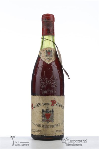 CHATEAUNEUF DU PAPE CLOS DES PAPES 1972 - Paul Avril - 1 Bottle