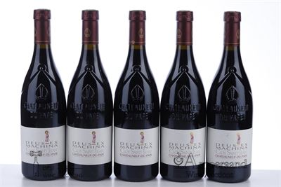 CHATEAUNEUF DU PAPE DEUS EX MACHINA 2008 - Clos Saint Jean - 5 Bottles