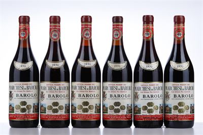 BAROLO 1970 - Marchesi di Barolo - 12 Bottles
