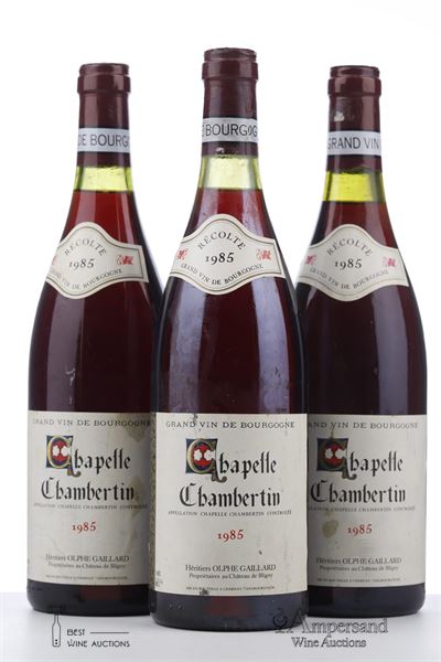 CHAPELLE CHAMBERTIN 1985 - Olphe Gaillard - 3 Bottles