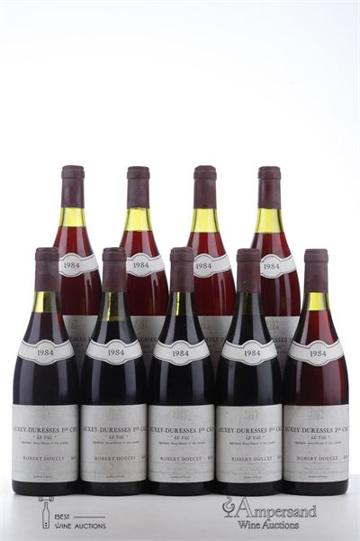 AUXEY DURESSES LE VAL 1984 - Robert Doucet - 9 Bottles