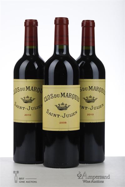 CLOS DU MARQUIS MIXED 1*2008 + 2*2010 - Mc - 3 Bottles