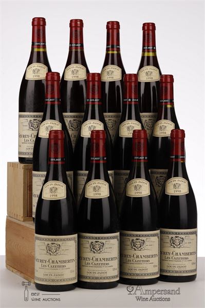 GEVREY CHAMBERTIN LES CAZETIERS 1998 - Louis Jadot - 12 Bottles