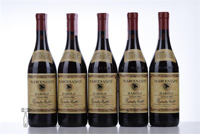 BAROLO MARCENASCO 1986 - Renato Ratti - 5 Bottles