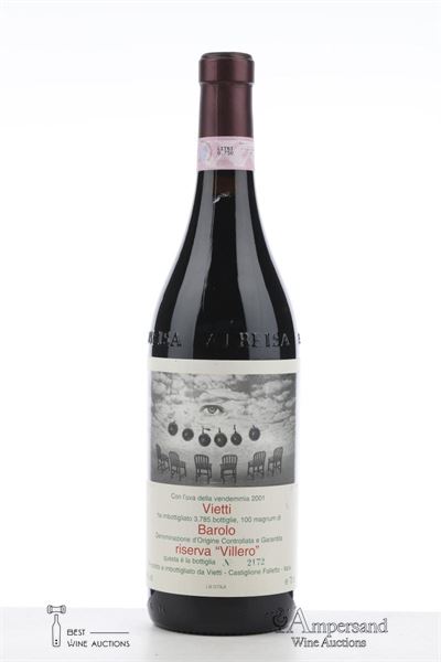 BAROLO RISERVA VILLERO 2001 - Vietti - 1 Bottle