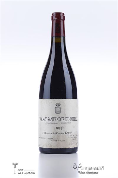 VOLNAY SANTENOTS DU MILIEU 1991 - Comtes Lafon - 1 Bottle