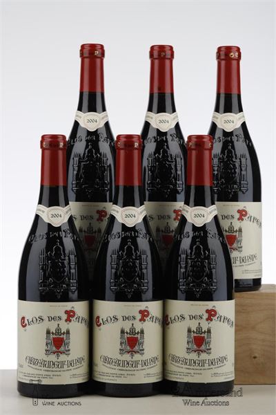 CHATEAUNEUF DU PAPE 2004 - Clos des Papes - 6 Bottles