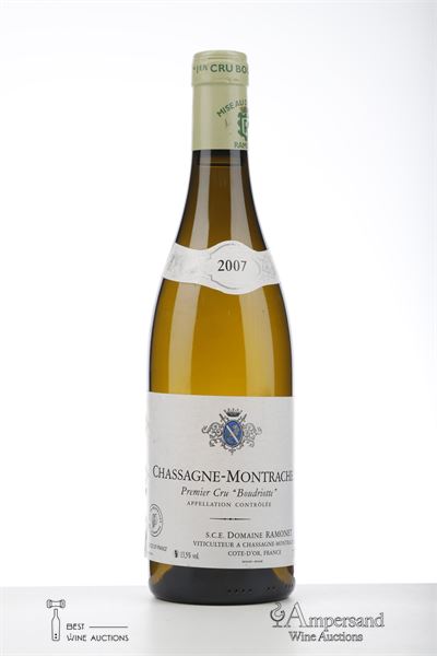 CHASSAGNE MONTRACHET BLANC BOUDRIOTTE 2007 - Ramonet - 1 Bottle
