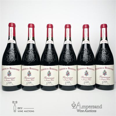 CHATEAUNEUF DU PAPE BEAUCASTEL HOMMAGE A JACQUES PERRIN 2012 - Chateau de Beaucastel - 6 Bottles