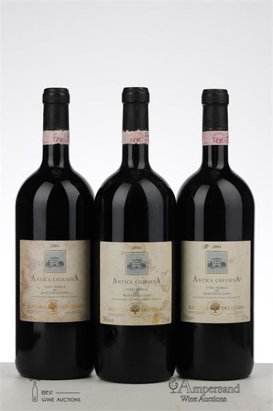 VINO NOBILE DI MONTEPULCIANO ANTICA CHIUSINA 2004 - Fattoria Del Cerro - 3 Magnums