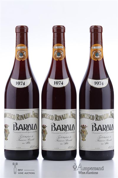 BAROLO 1974 - Francesco Rinaldi  - 3 Bottles