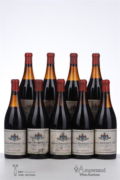 CLOS VOUGEOT 1959 - Arthur Barolet - 9 Bottles