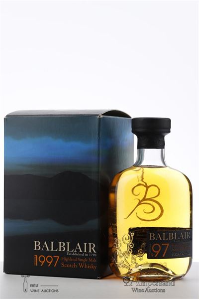 BALBLAIR 1997 - Balblair Distillery - Distilled 1997 - Bottled 2007 - 43% ABV - 1 x 0,7 Ltr - Oc 1