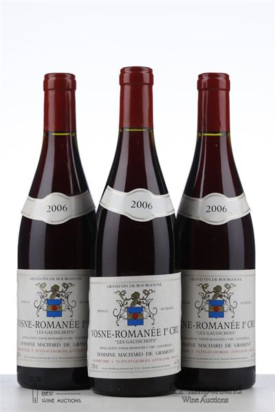 VOSNE ROMANEE LES GAUDICHOTS 2006 - Machard de Gramont - 3 Bottles