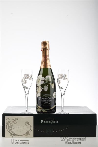PERRIER JOUET BELLE EPOQUE 1996 - Perrier Jouet - 1 Bottle - Giftbox with 2 Glasses