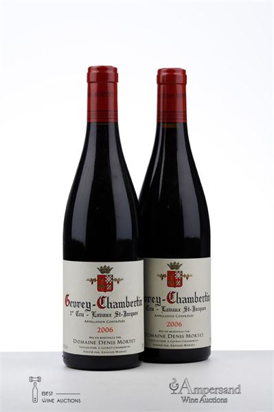 GEVREY CHAMBERTIN LAVAUX ST JACQUES 2006 - Denis Mortet - 2 Bottles