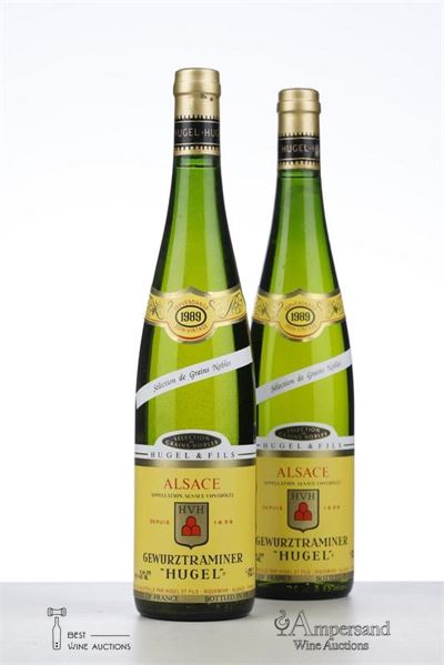 GEWURZTRAMINER SELECTION DE GRAINS NOBLES 1989 - Hugel - 2 Bottles