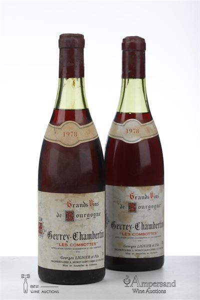 GEVREY CHAMBERTIN LES COMBOTTES 1978 - Georges Lignier - 2 Bottles