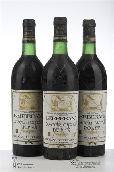 BERBERANA COSECHA ESPECIAL 1952 - Berberana - 3 Bottles