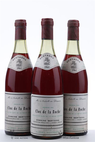 CLOS DE LA ROCHE 1964 - Bertagna - 3 Bottles