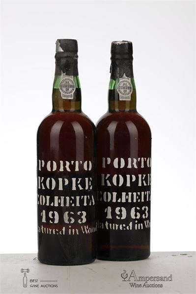KOPKE COLHEITA PORT 1963 - Kopke - Bottled in 1994 - 2 Bottles