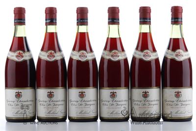 GEVREY CHAMBERTIN CLOS ST JACQUES Moillard Grivot 1964 - 11 Bottles