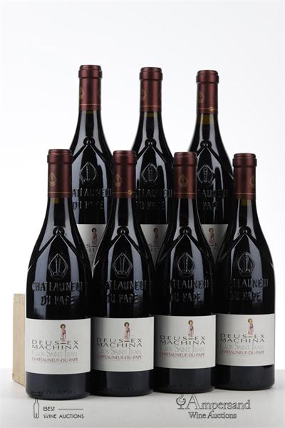 CHATEAUNEUF DU PAPE DEUS EX MACHINA 2003 - Clos St Jean - 7 Bottles