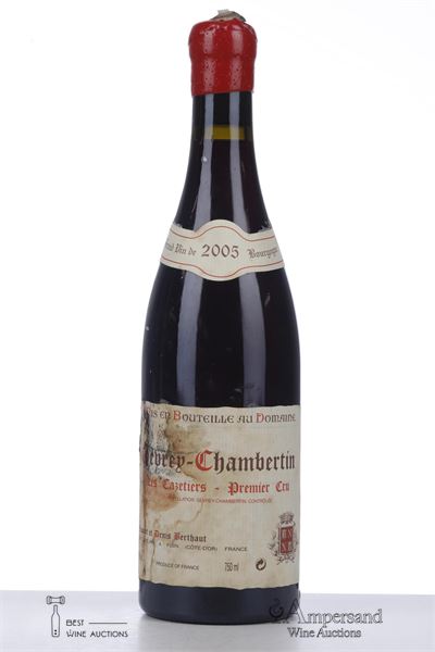 GEVREY CHAMBERTIN LES CAZETIERS 2005 - Vincent et Denis Berthaut - 1 Bottle
