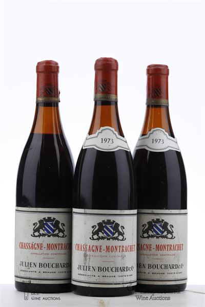 CHASSAGNE MONTRACHET 1973 - Julien Bouchard - 3 Bottles