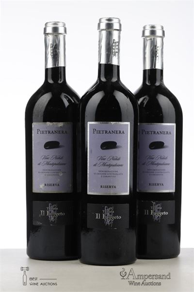VINO NOBILE DI MONTEPULCIANO RISERVA PIETRANERA 2004 - Tenuta Il Faggeto - 3 Bottles