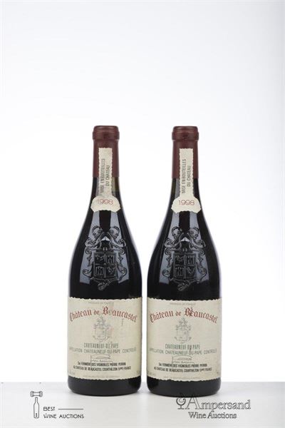 CHATEAUNEUF DU PAPE BEAUCASTEL 1998 - Beaucastel - 2 Bottles