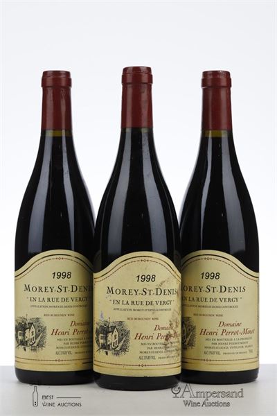 MOREY ST DENIS EN LA RUE DE VERGY 1998 - Henri Perrot Minot - 3 Bottles