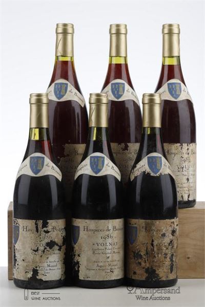 HOSPICES DE BEAUNE VOLNAY CUVEE GENERAL MUTEAU 1986 - Seguin Manuel - 6 Bottles