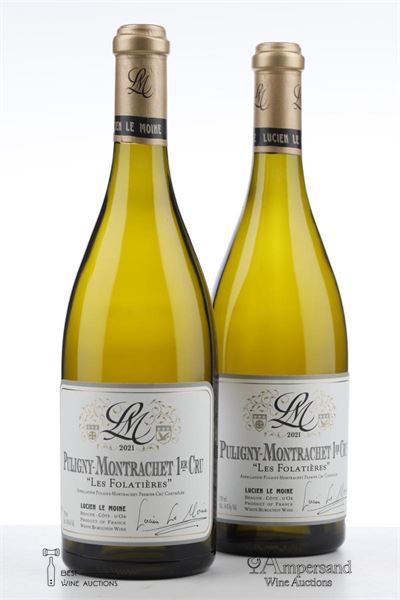 PULIGNY MONTRACHET LES FOLATIERES 2021 - Lucien Le Moine - 2 Bottles