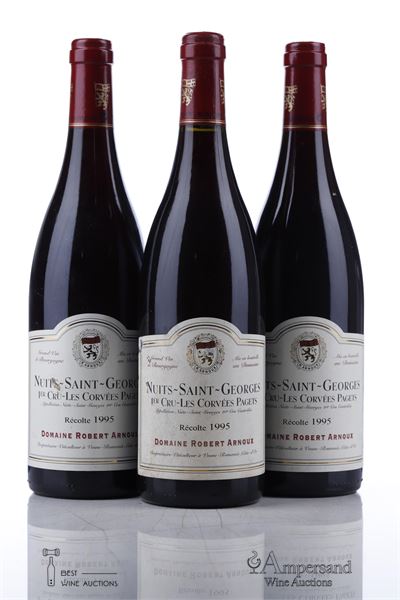 NUITS ST GEORGES LES CORVEES PAGETS 1995 - Robert Arnoux - 3 Bottles