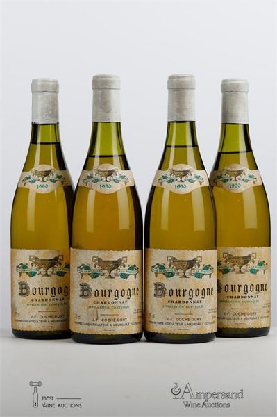 BOURGOGNE CHARDONNAY 1990 - Coche Dury - 4 Bottles