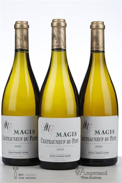 CHATEAUNEUF DU PAPE MAGIS BLANC 2020 - Rotem et Mounir Saouma - 3 Bottles